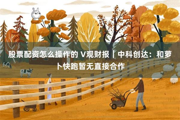 股票配资怎么操作的 V观财报｜中科创达：和萝卜快跑暂无直接合作